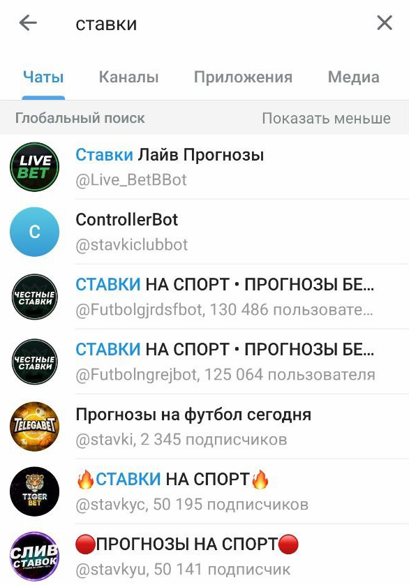 Топ Telegram-каналов по беттингу