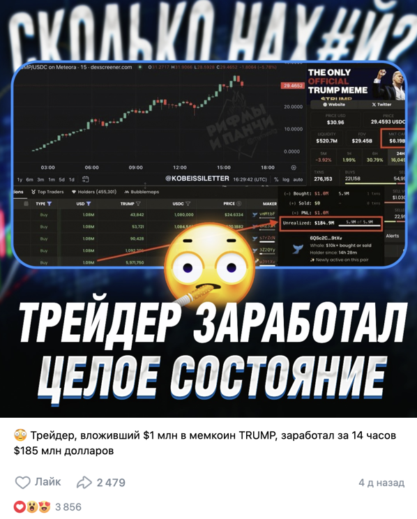 стоит ли купить $TRUMP