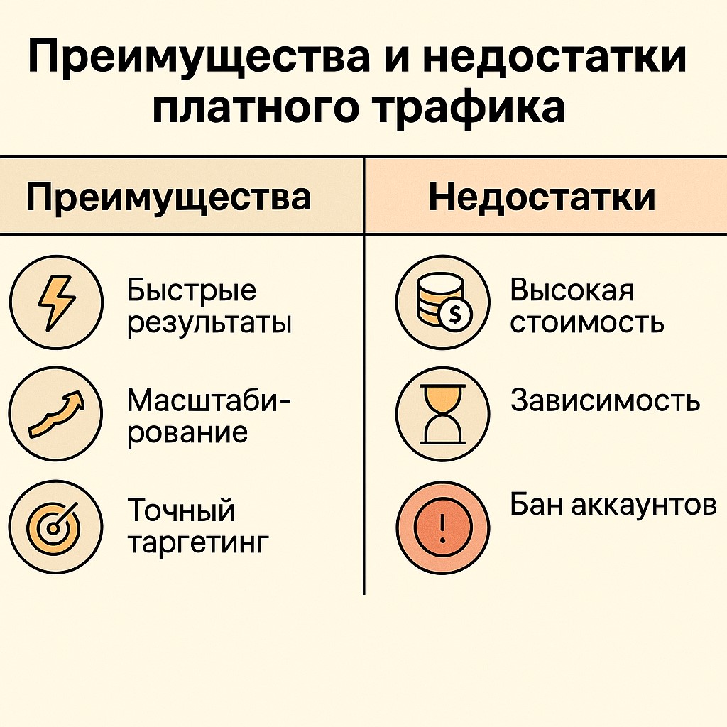 платный трафик vs бесплатный трафик