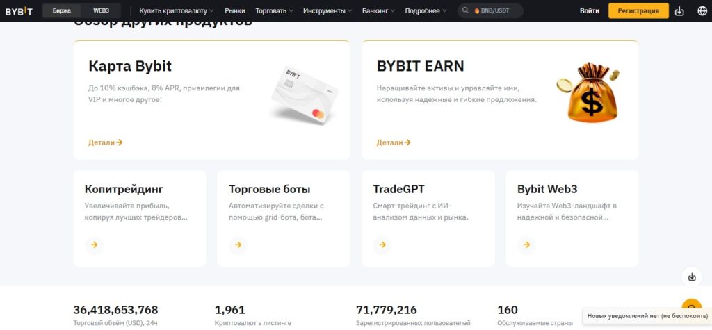 Bybit карта