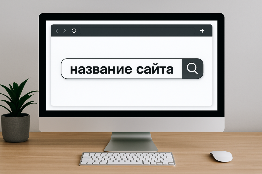 название сайта и доменное имя