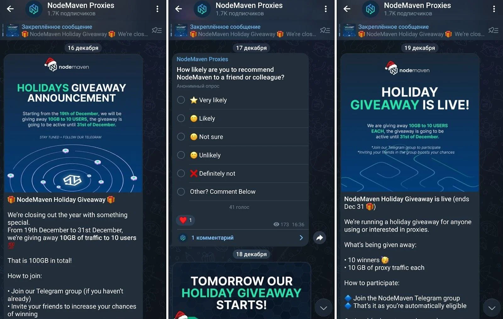 NodeMaven в соцсетях