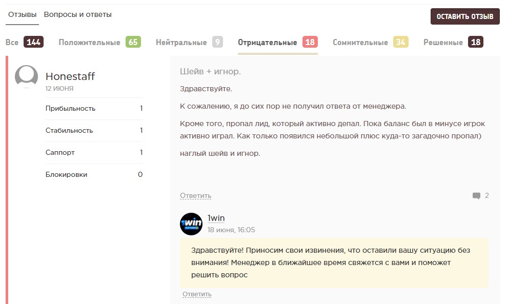 отзывы о лучших партнерках