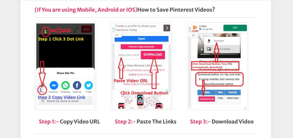 скачать Pinterest видео mp4