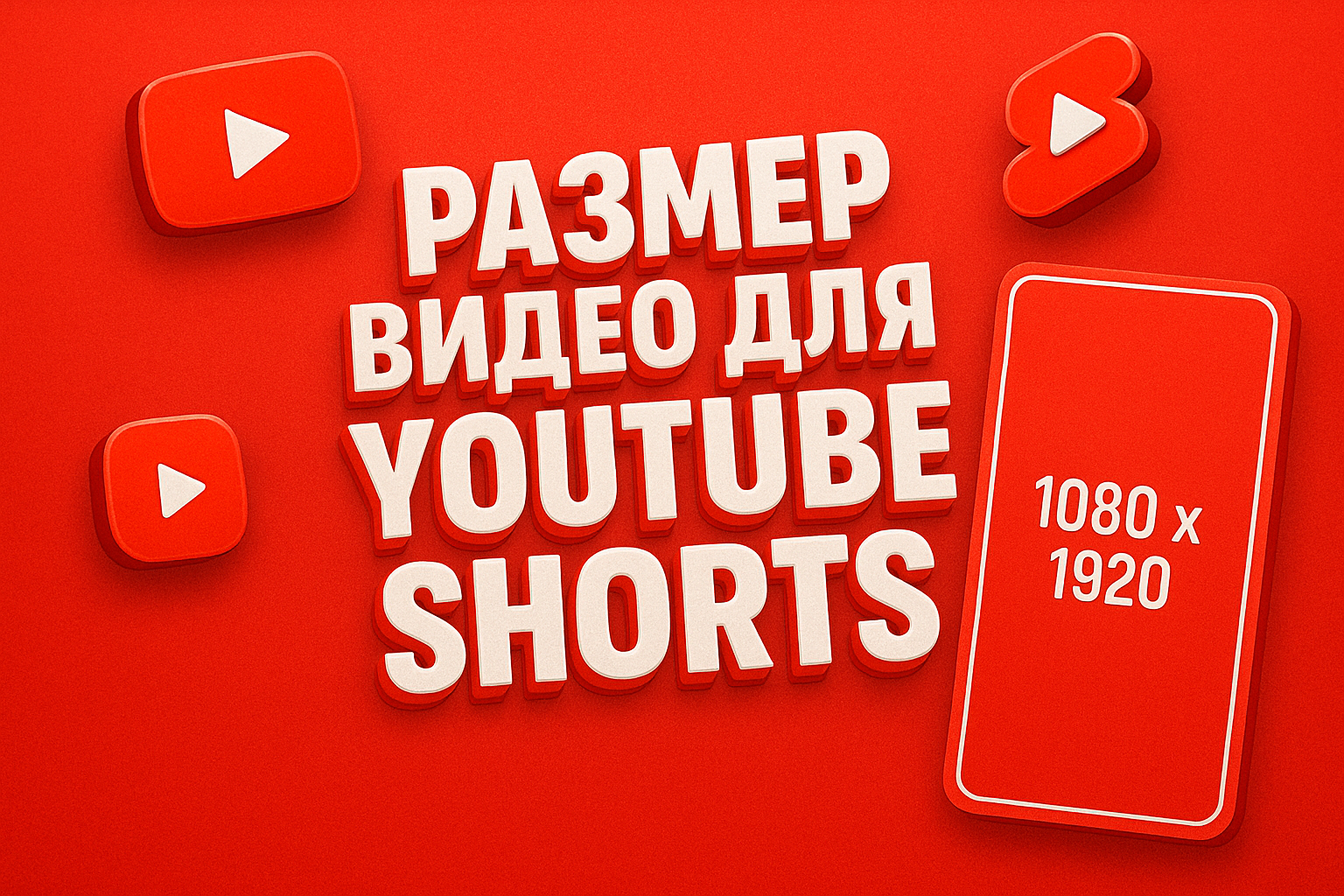 Размер видео для YouTube Shorts