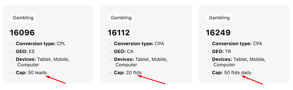 что такое капа в арбитраже трафика