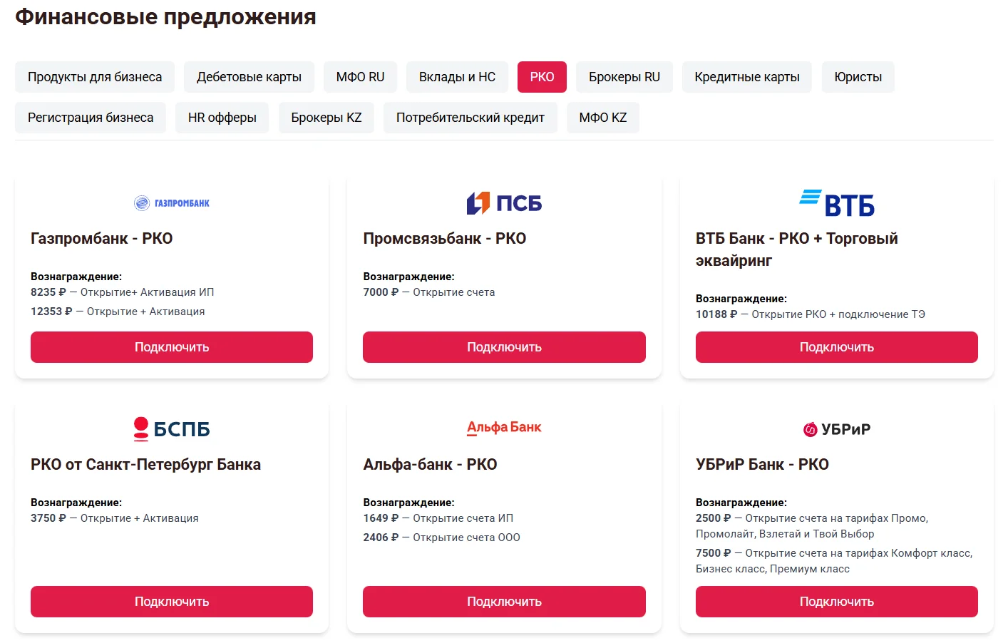 обзор офферов в FCN