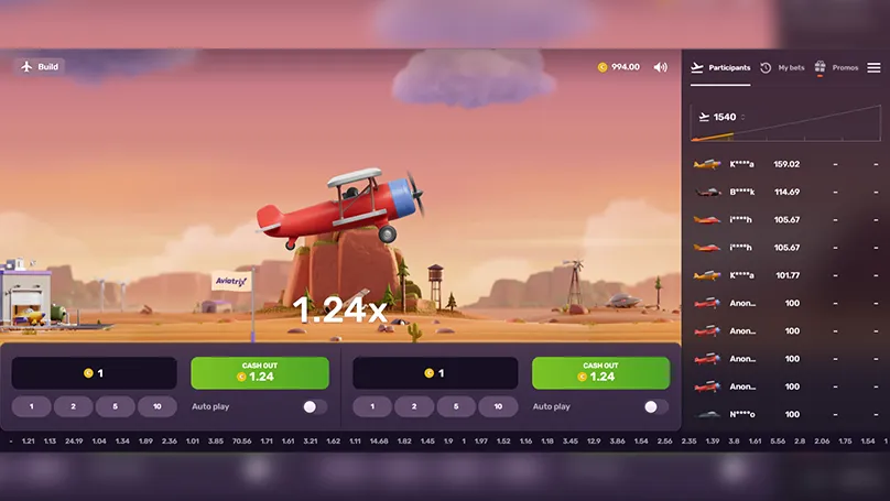 краш-игра Aviatrix