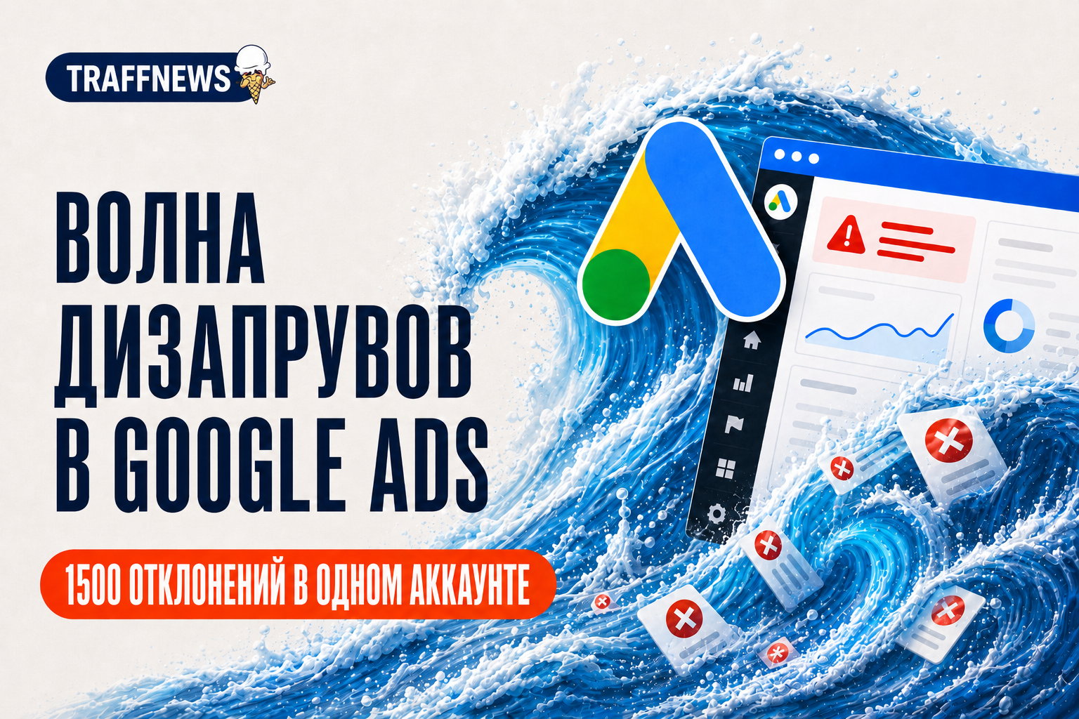 Волна массовых дизапрувов объявлений в Google Ads